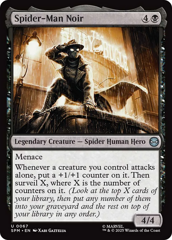 Spider-Man Noir [Marvel's Spider-Man] Magic: The Gathering