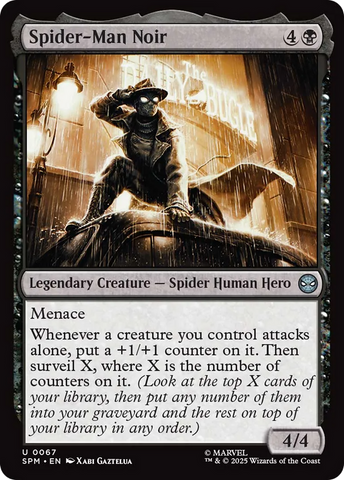 Spider-Man Noir [Marvel's Spider-Man] Magic: The Gathering