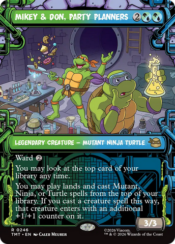 Mikey & Don, Party Planners (Showcase) [Teenage Mutant Ninja Turtles] Magic: The Gathering