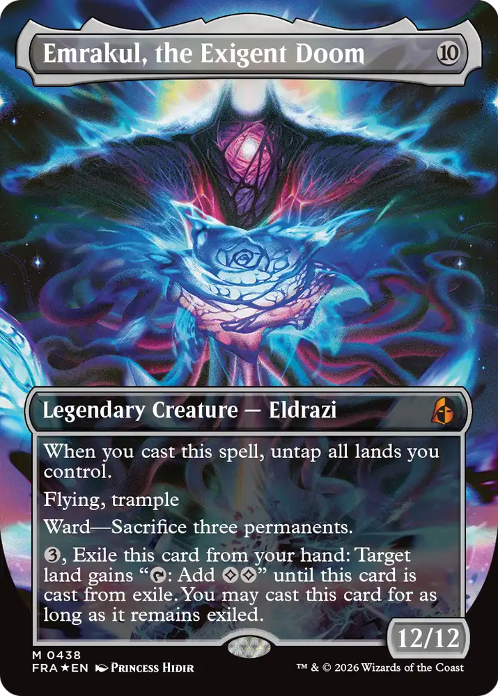 Emrakul, the Exigent Doom (Borderless) [Reality Fracture] Magic: The Gathering