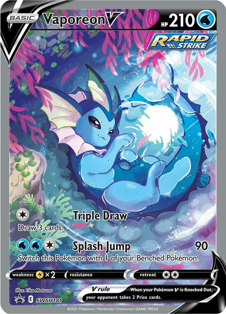 Vaporeon V (SWSH181) [Sword & Shield: Black Star Promos] Pokémon