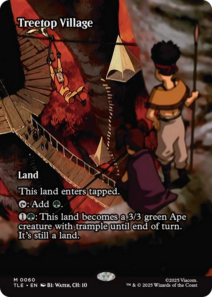 Treetop Village (Borderless) [Avatar: The Last Airbender: Eternal-Legal] Magic: The Gathering