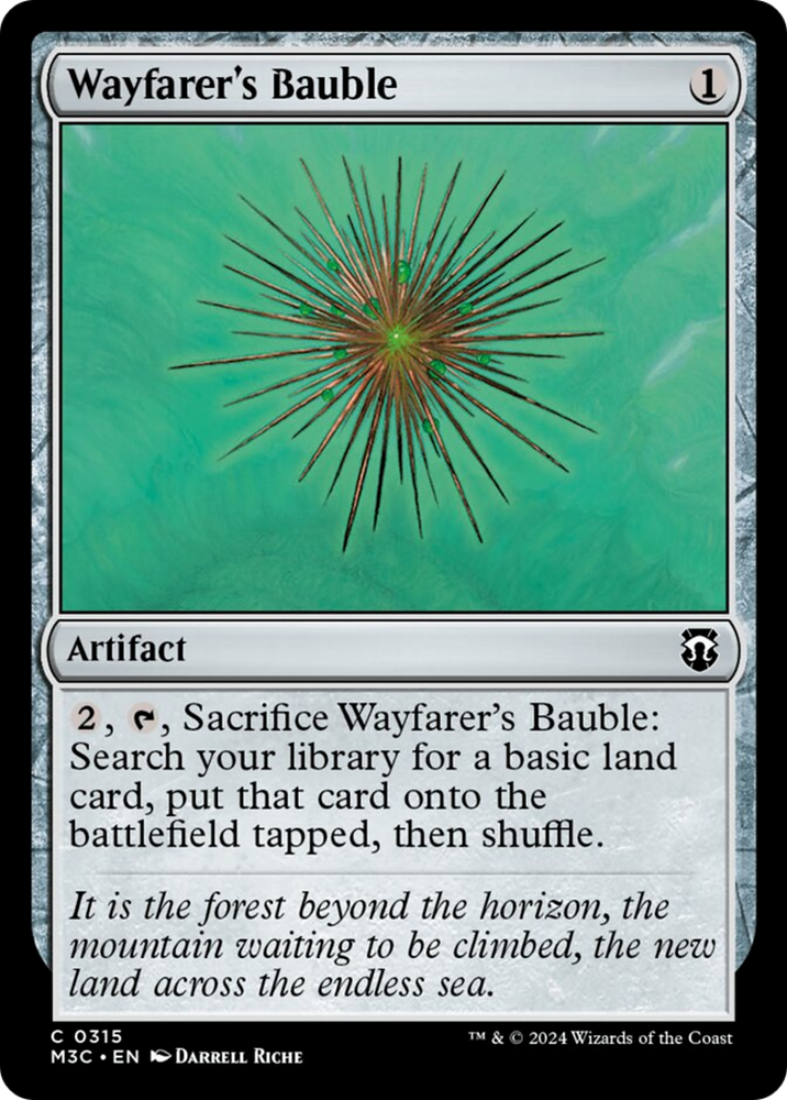 Wayfarer's Bauble (Ripple Foil) [Modern Horizons 3 Commander] Magic: The Gathering
