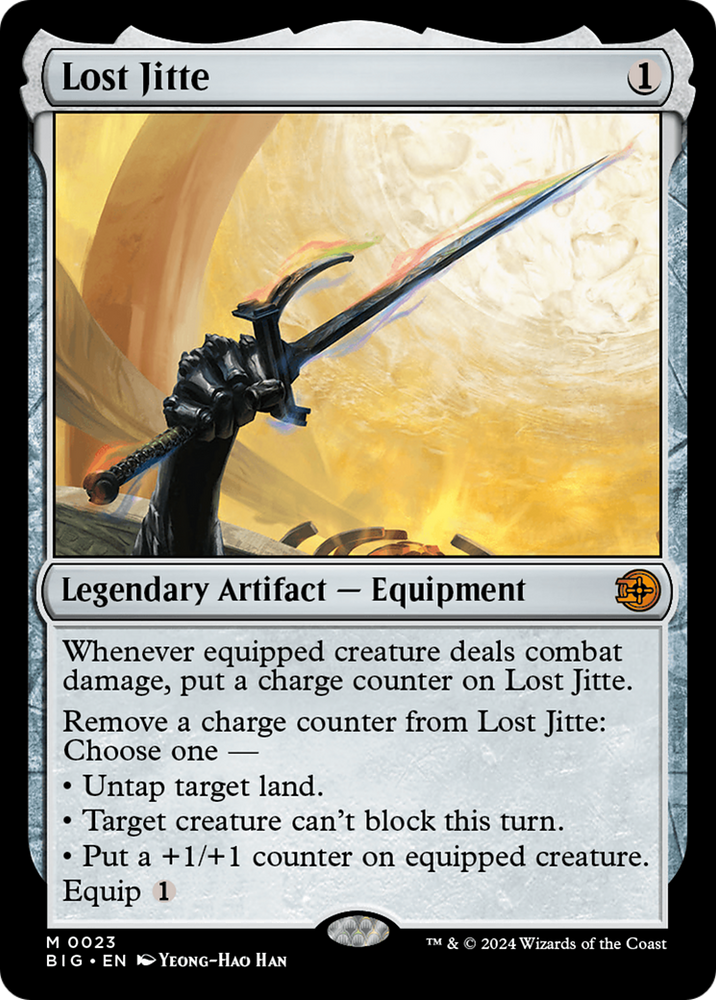 Lost Jitte [Outlaws of Thunder Junction: The Big Score] Magic: The Gathering