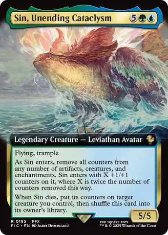 Sin, Unending Cataclysm (Extended Art) [FINAL FANTASY Commander] Magic: The Gathering