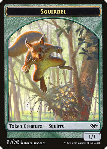 Bird (003) // Squirrel (015) Double-Sided Token [Modern Horizons Tokens] Magic: The Gathering