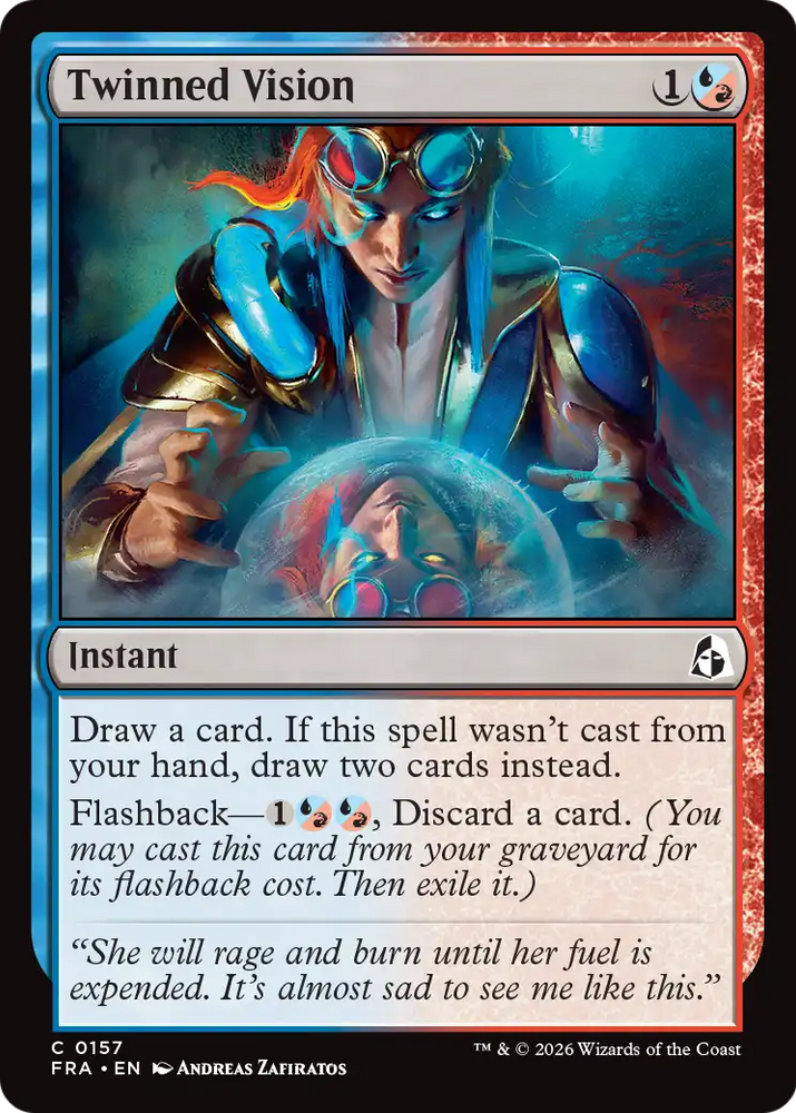 Twinned Vision [Reality Fracture] Magic: The Gathering