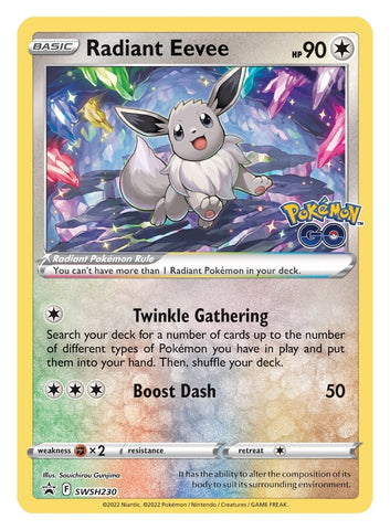 Radiant Eevee (SWSH230) [Sword & Shield: Black Star Promos] Pokémon