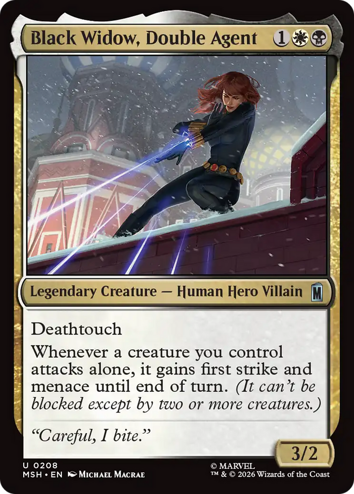 Black Widow, Double Agent [Marvel Super Heroes] Magic: The Gathering