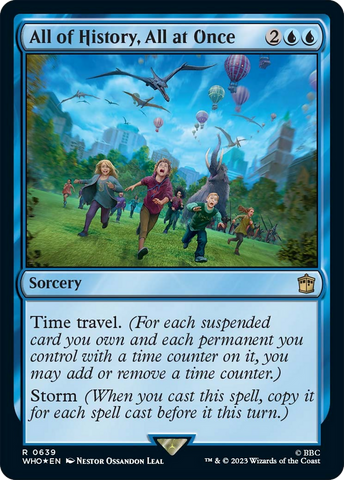 All of History, All at Once (Surge Foil) [Doctor Who] Magic: The Gathering