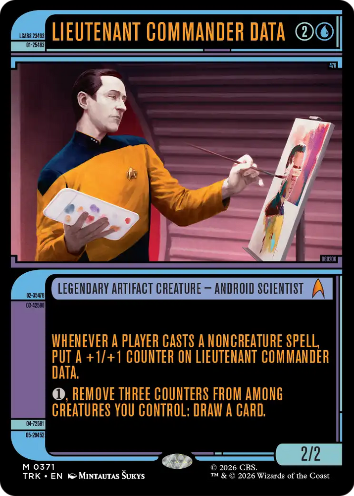 Lieutenant Commander Data (Showcase) [Star Trek] Magic: The Gathering
