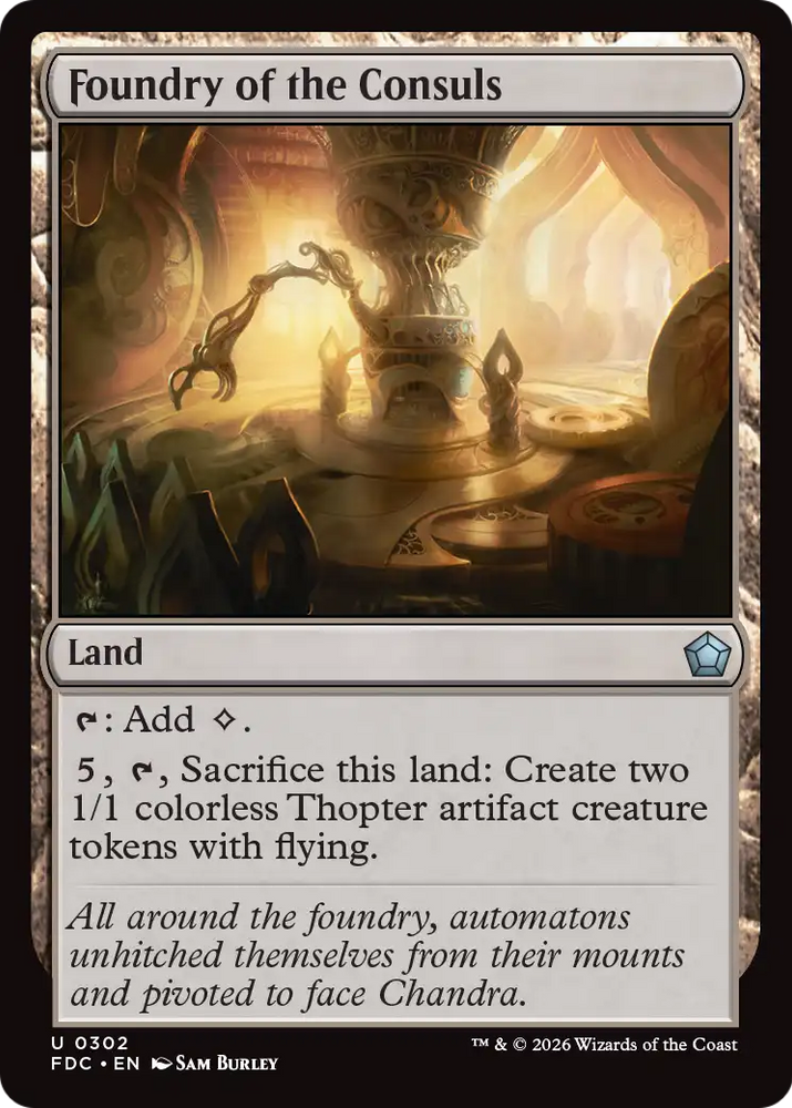 Foundry of the Consuls [Foundations Commander] Magic: The Gathering