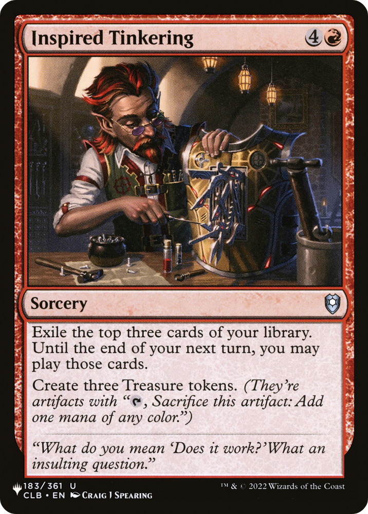 Inspired Tinkering [The List] Magic: The Gathering