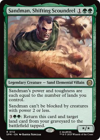 Sandman, Shifting Scoundrel [Marvel's Spider-Man] Magic: The Gathering