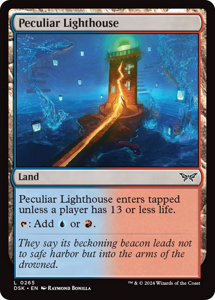 Peculiar Lighthouse [Duskmourn: House of Horror] Magic: The Gathering