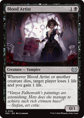 Blood Artist [Duskmourn: House of Horror Commander] Magic: The Gathering