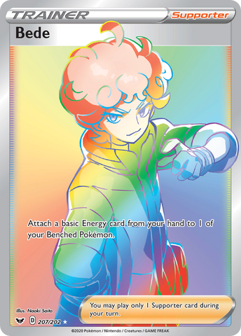 Bede (207/202) [Sword & Shield: Base Set] Pokémon