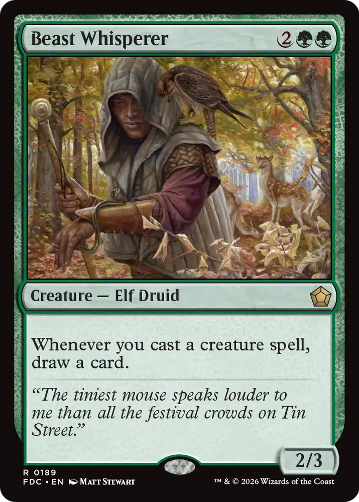 Beast Whisperer [Foundations Commander] Magic: The Gathering