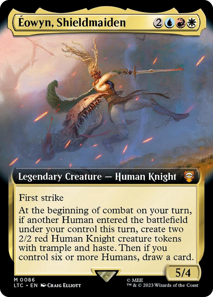 Eowyn, Shieldmaiden (Extended Art) [The Lord of the Rings: Tales of Middle-Earth Commander] Magic: The Gathering
