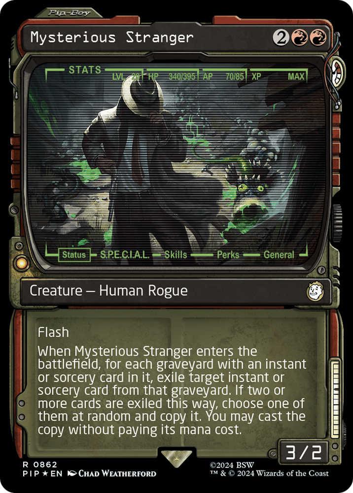 Mysterious Stranger (Showcase) (Surge Foil) [Fallout] Magic: The Gathering