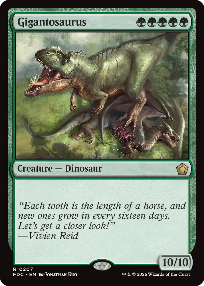 Gigantosaurus [Foundations Commander] Magic: The Gathering