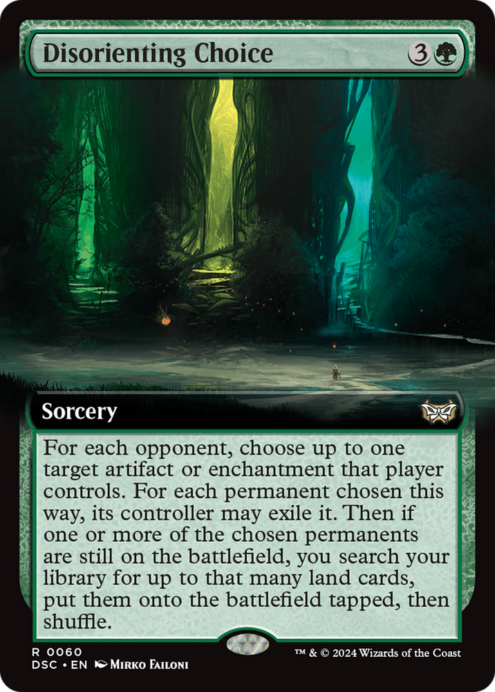 Disorienting Choice (Extended Art) [Duskmourn: House of Horror Commander] Magic: The Gathering