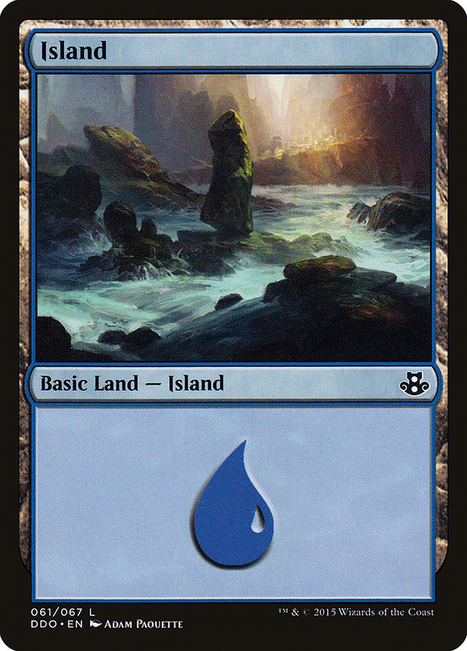 Island (61) [Duel Decks: Elspeth vs. Kiora] Magic: The Gathering