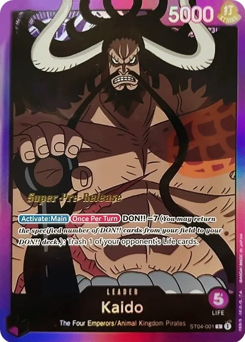 Kaido [Super Pre-Release Starter Deck: Animal Kingdom Pirates] Bandai