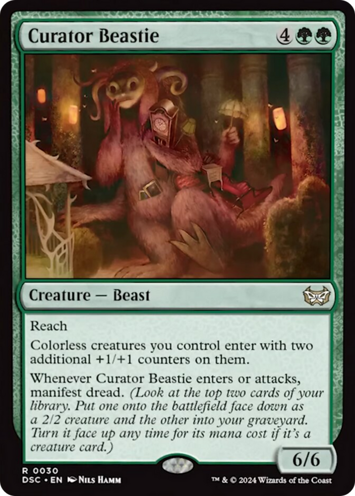Curator Beastie [Duskmourn: House of Horror Commander] Magic: The Gathering