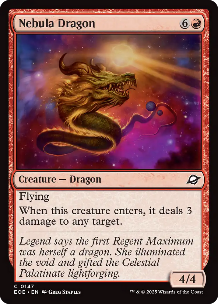 Nebula Dragon [Edge of Eternities] Magic: The Gathering