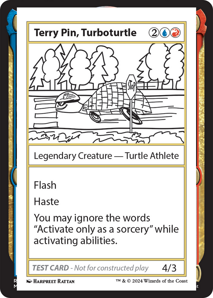 Terry Pin, Turboturtle [Mystery Booster 2 Playtest Cards] Magic: The Gathering