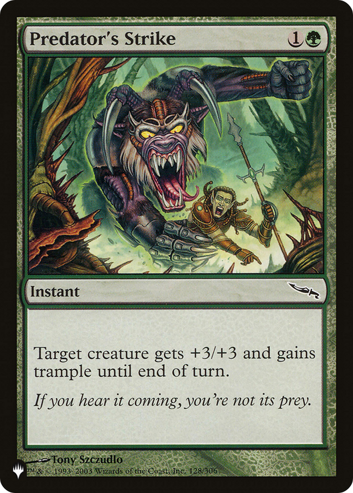 Predator's Strike [The List] Magic: The Gathering