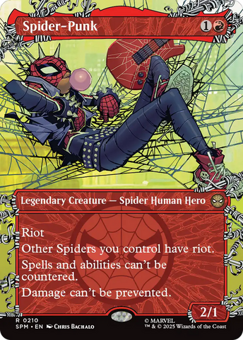 Spider-Punk (0210) (Borderless) [Marvel's Spider-Man] Magic: The Gathering