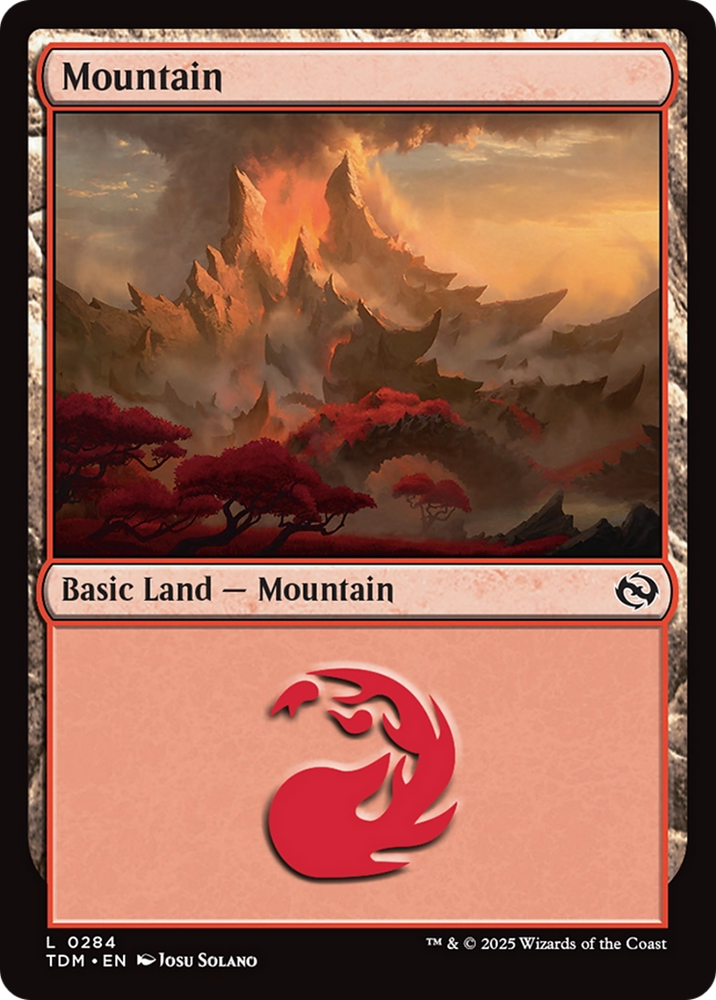 Mountain (0284) [Tarkir: Dragonstorm] Magic: The Gathering