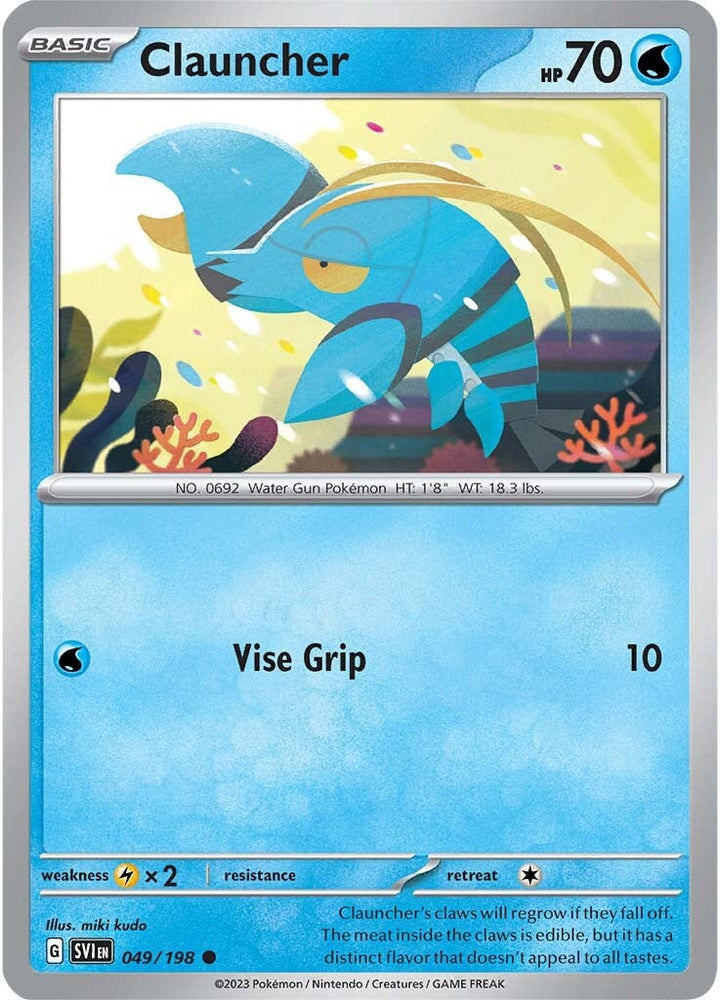 Clauncher (049/198) [Scarlet & Violet: Base Set] Pokémon