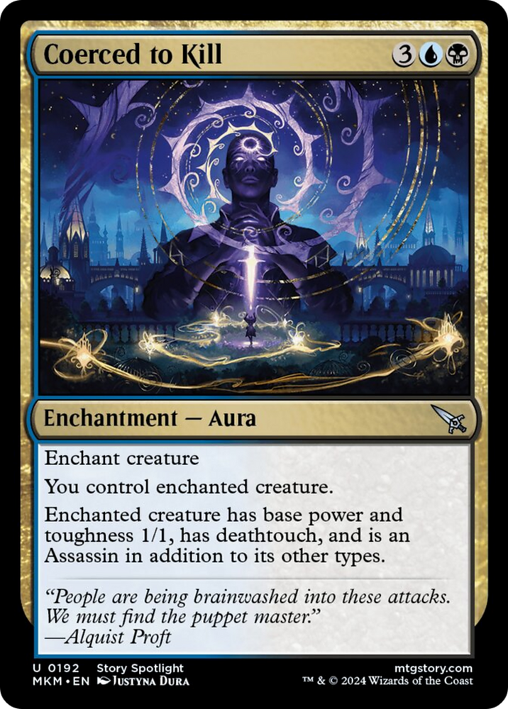 Coerced to Kill [Murders at Karlov Manor] Magic: The Gathering