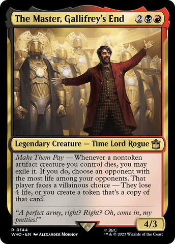 The Master, Gallifrey's End [Doctor Who] Magic: The Gathering