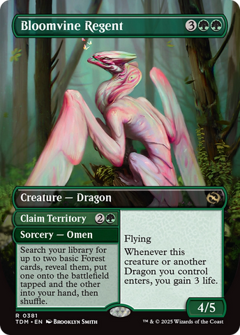 Bloomvine Regent (Borderless) [Tarkir: Dragonstorm] Magic: The Gathering