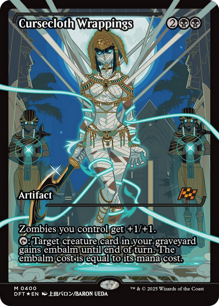 Cursecloth Wrappings (Showcase) [Aetherdrift] Magic: The Gathering