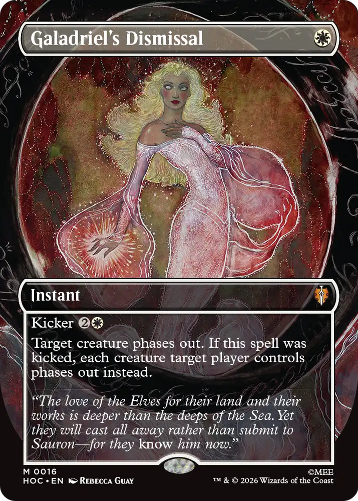 Galadriel's Dismissal (Borderless) [The Hobbit: Eternal-Legal] Magic: The Gathering