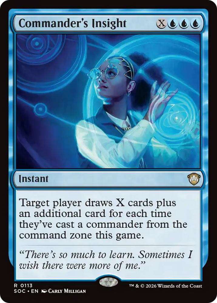 Commander's Insight [Secrets of Strixhaven Commander] Magic: The Gathering
