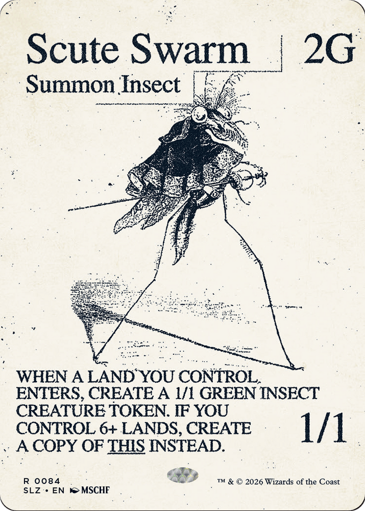 Scute Swarm (0084) [Secret Lair x MSCHF: The Zeta Set] Magic: The Gathering