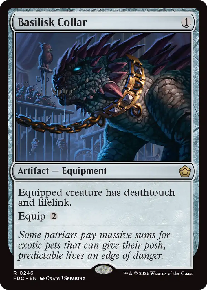 Basilisk Collar [Foundations Commander] Magic: The Gathering