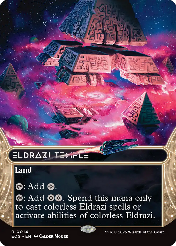 Eldrazi Temple (0014) (Borderless) [Edge of Eternities: Stellar Sights] Magic: The Gathering