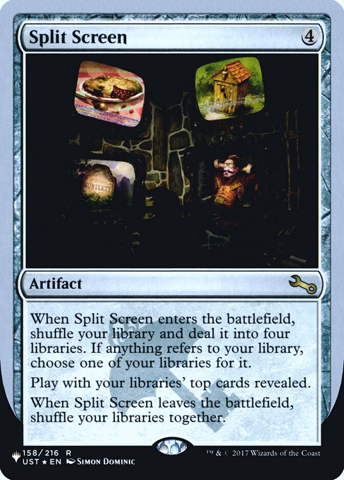 Split Screen (Unfinity Foil Edition) [The List] Magic: The Gathering