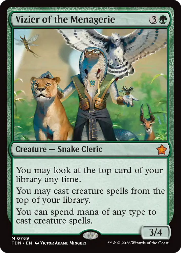 Vizier of the Menagerie (0769) [Foundations] Magic: The Gathering