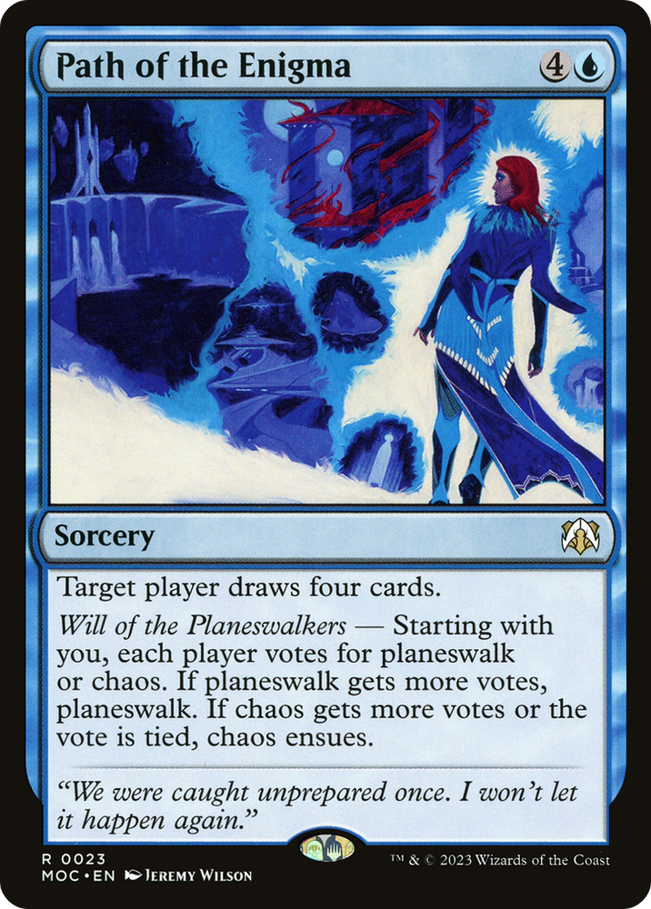 Path of the Enigma [March of the Machine Commander] Magic: The Gathering