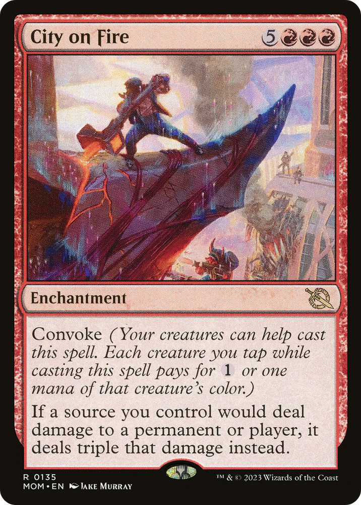 City on Fire [March of the Machine] Magic: The Gathering