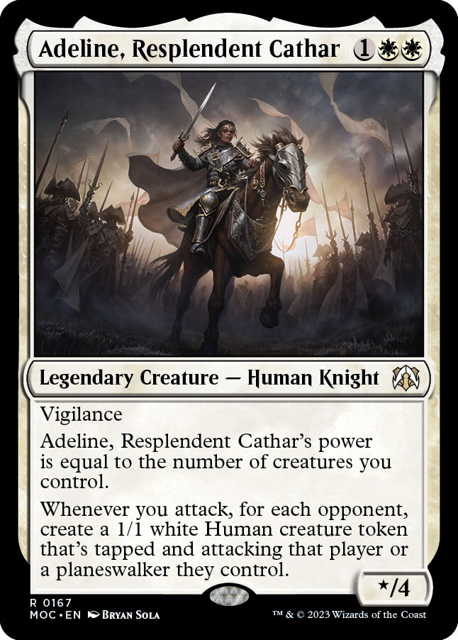 Adeline, Resplendent Cathar [March of the Machine Commander] Magic: The Gathering