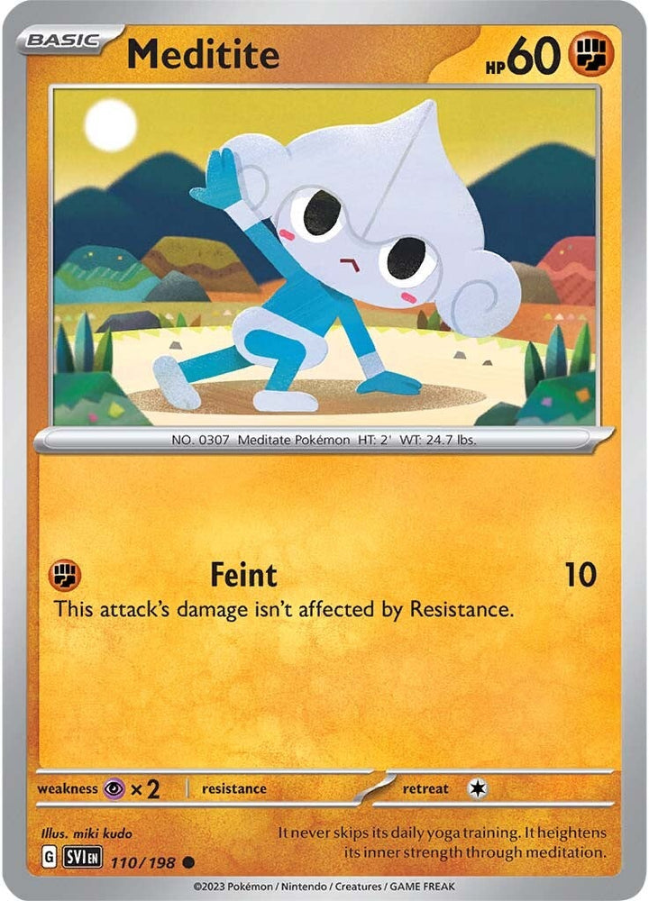 Meditite (110/198) [Scarlet & Violet: Base Set] Pokémon